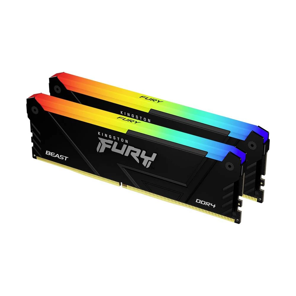 Kingston Beast RGB memorijski modul za računalo  DDR4 64 GB 2 x 32 GB  3600 MHz 288pin DIMM  KF436C18BB2AK2/64 slika
