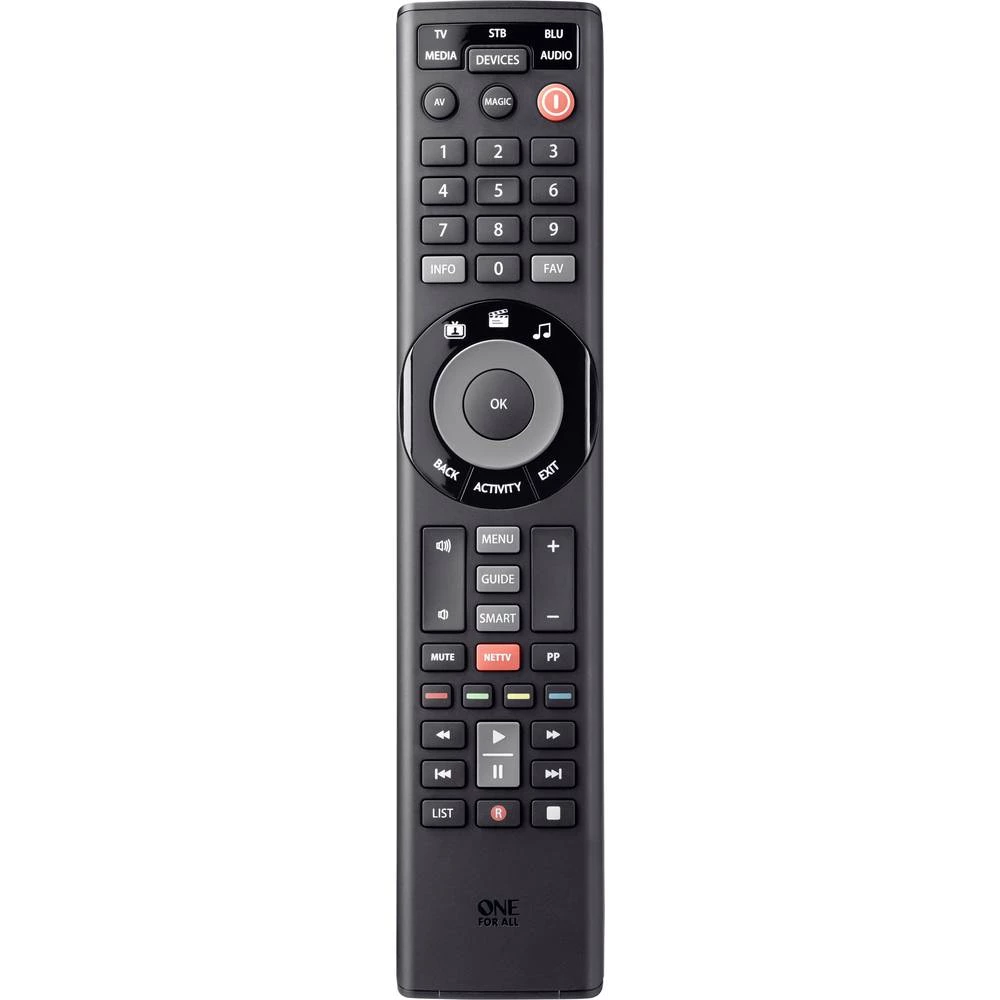 One For All URC 7955 Infracrveni, Bluetooth&reg; Daljinski upravljač Crna slika