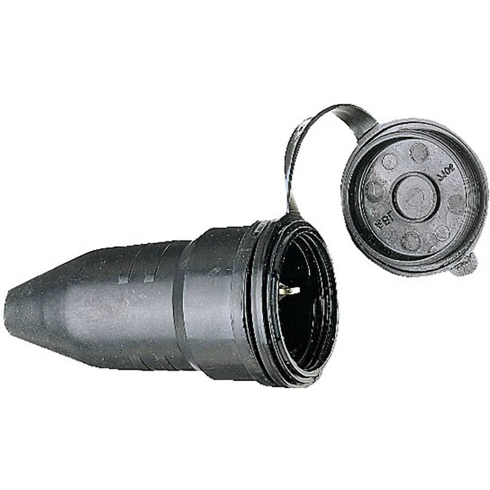 Spojka sa zaštitnim kontaktom Guma 230 V Crna IP44 Brennenstuhl 1082050 slika