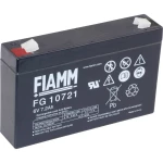 Olovni akumulator 6 V 7.2 Ah Fiamm PB-6-7,2 FG10721 Olovno-koprenasti (Š x V x d) 150 x 100 x 34 mm Plosnati priključak 4.8 mm B