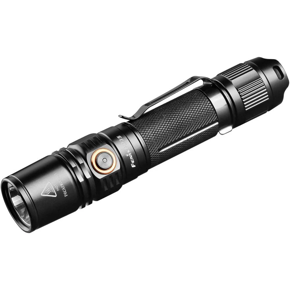 Fenix PD35 V2.0 LED Džepna svjetiljka IP68 (vodootporan), S kopčom za pojas, S trakom za nošenje oko ruke, Podesiva pogon na pun slika