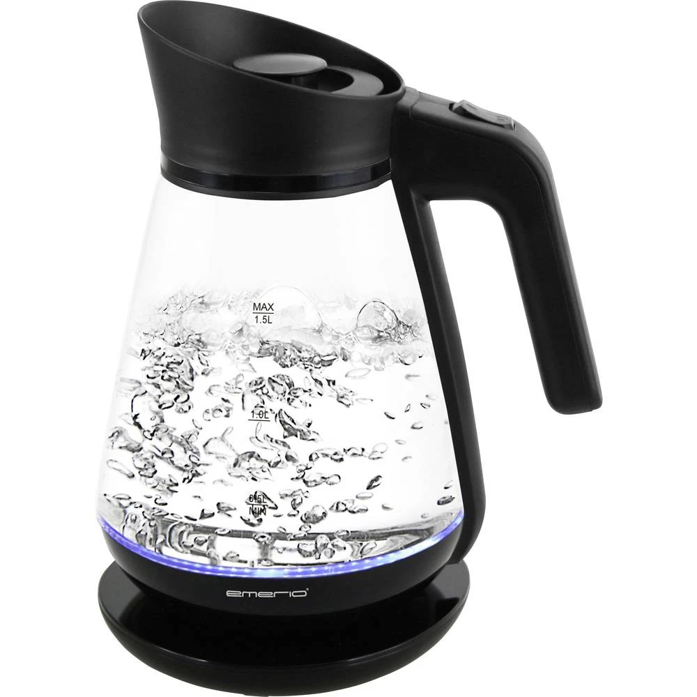 Kuhalo za vodu Bezžičan EMERIO WK-111898.3 Staklo, Crna slika