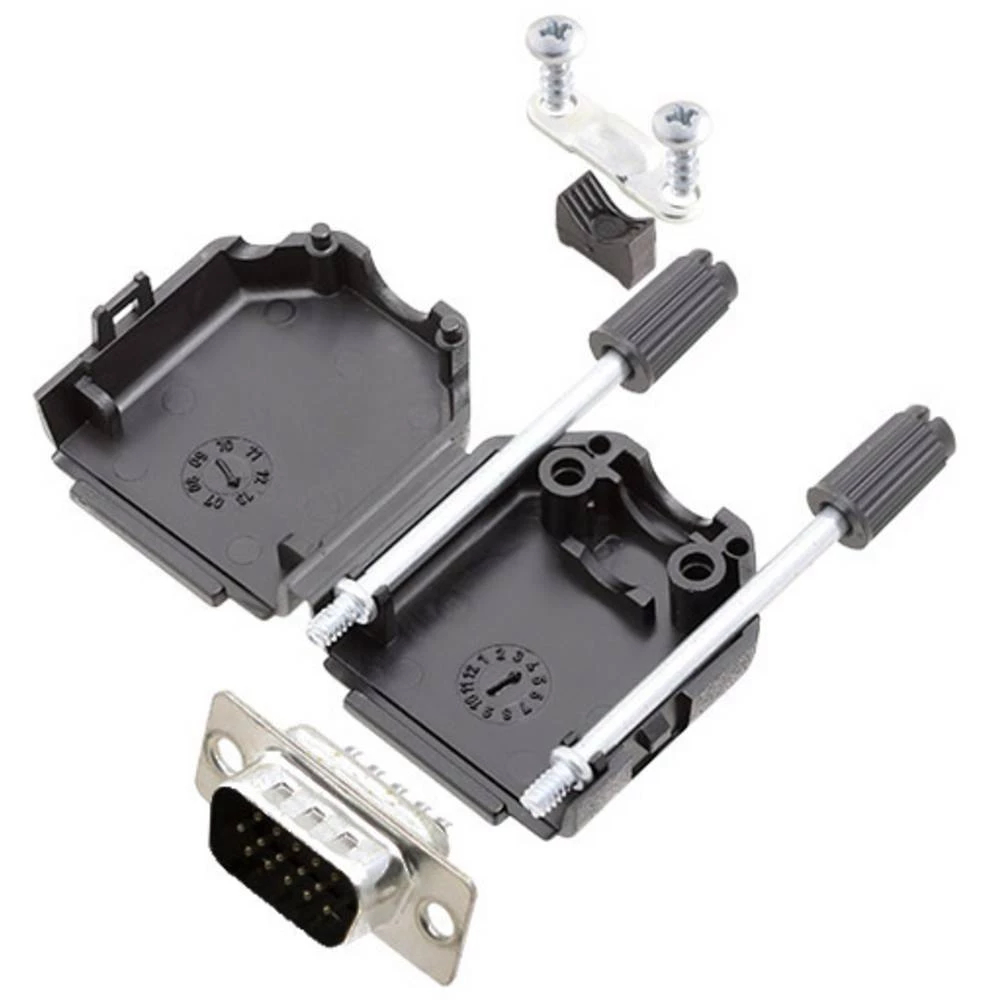 Komplet D-SUB pinskih konektora 180 ° Broj polova: 62 Lemni kup Amphenol 1 ST slika