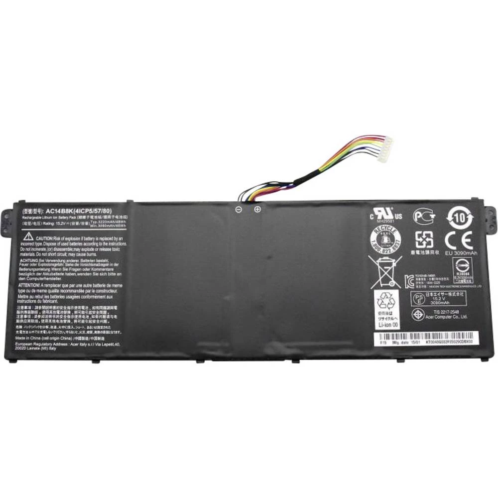 Acer Prijenosno računalo-akumulator KT.0040G.002 15.2 V 3220 mAh Acer Zamjenjuje originalnu akum. bateriju KT.0040G.002 slika