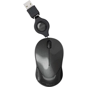 Hama Pesaro USB miš Optički Uvlačenje kabla Crna slika