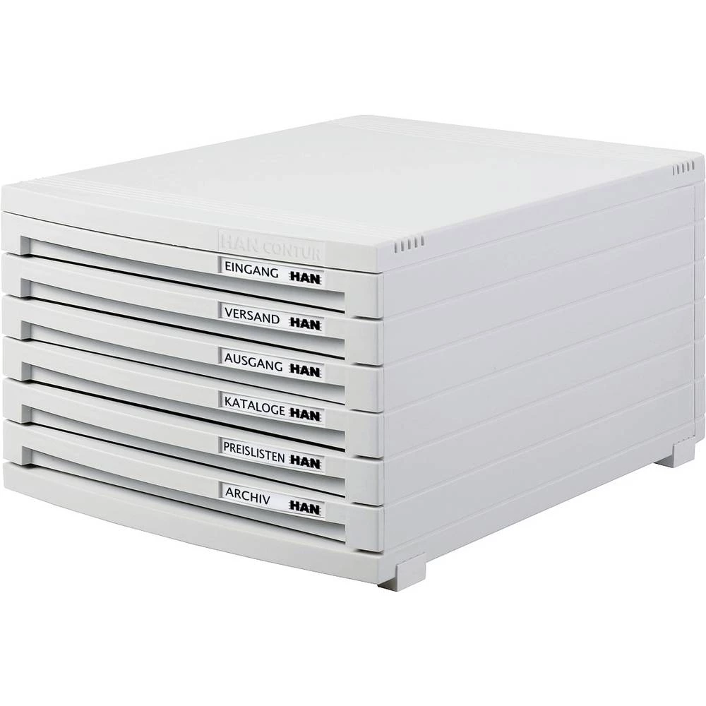 HAN CONTOUR 1506-11 kutija s ladicama din a4, din b4, din c4 Broj pretinaca za uvlačenje: 3 slika