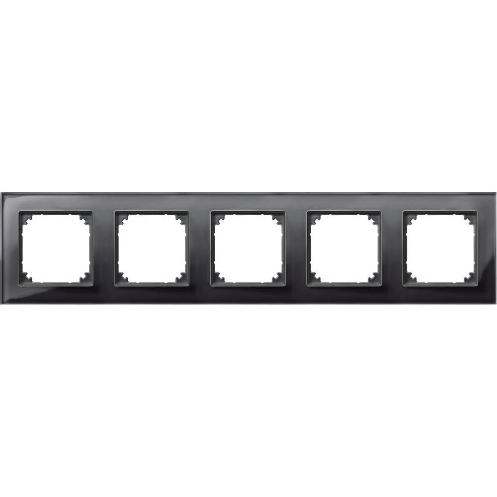 Merten 5-struki Okvir Sustav M, M-Plan Crna 489503 slika