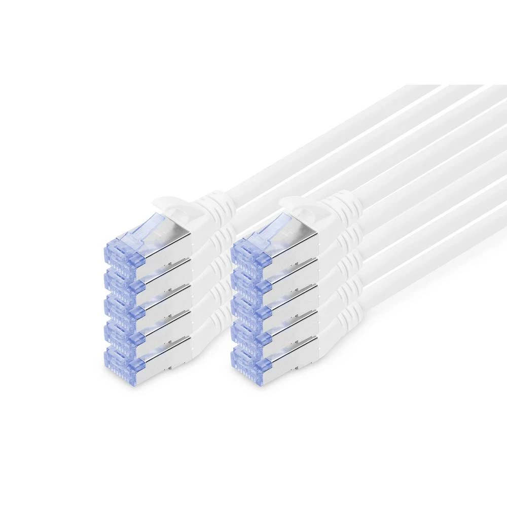 Digitus DK-1531-050-10 RJ45 mrežni kabel, Patch kabel CAT 5e SF/UTP 5.00 m siva  1 St. slika