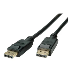 Roline green DisplayPort priključni kabel DisplayPort utikač 2.00 m crna 11.44.5811 Ultra HD (8K), sa zaštitom, TPE plašt, bez halogena DisplayPort kabel slika