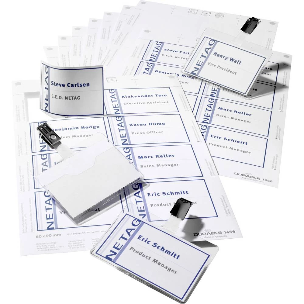 Durable 818100 oznaka imena 818100 (Š x V) 90 mm x 60 mm klip 20 kom./paket 1 Set slika