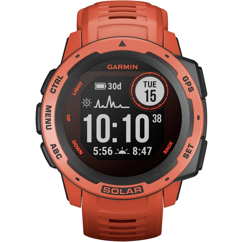 Garmin Instinct Solar pametan sat  45 mm  crvena slika