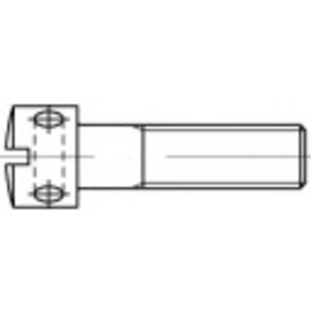 TOOLCRAFT  1060635 vijci s križnim rupama M3 6 mm utor DIN 404   nehrđajući čelik  100 St. slika