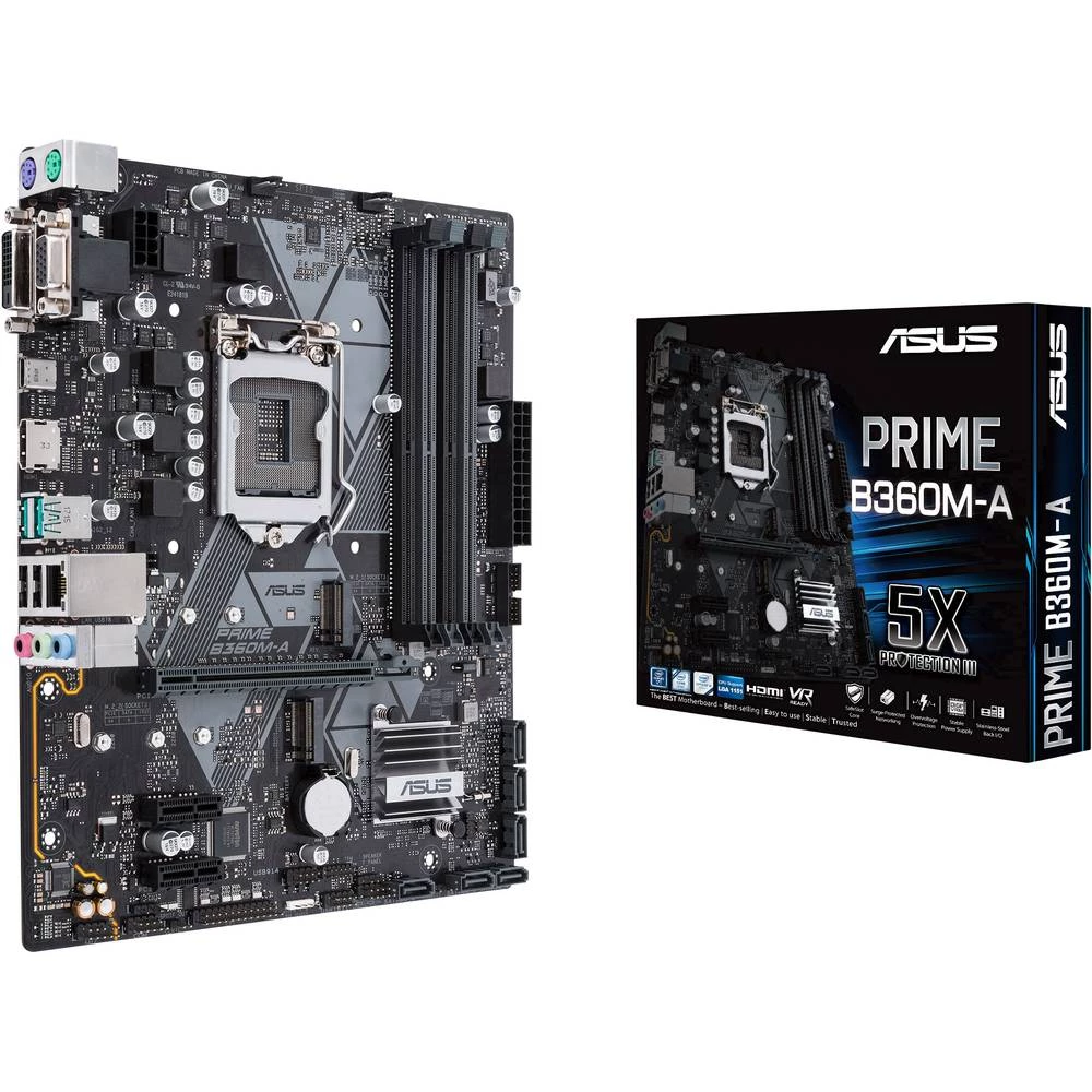 Matična ploča Asus PRIME B360M-A Baza Intel&reg; 1151v2 Faktor oblika Micro-ATX Set čipova matične ploče Intel&reg; B360 slika