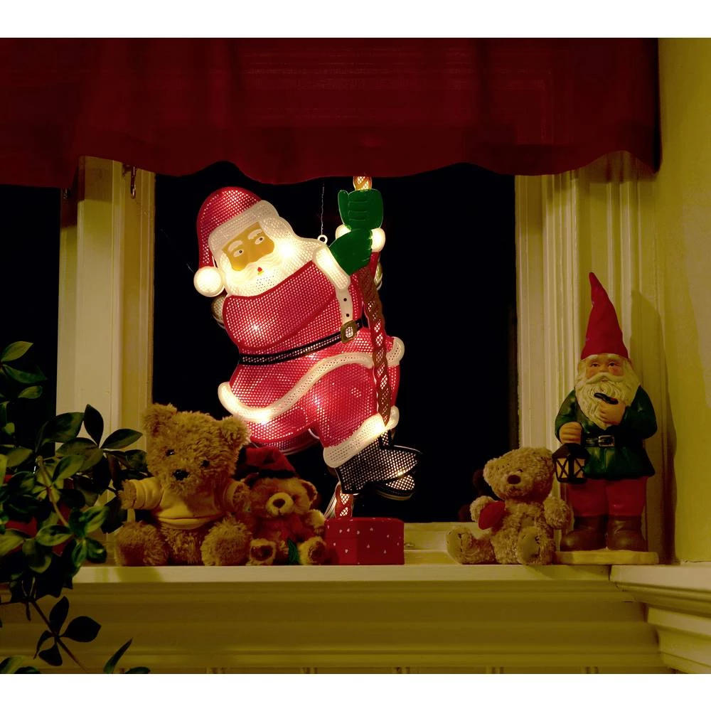 LED-slika za prozor Djed mraz Toplo-bijela LED Konstsmide 2856-010 Šarena boja slika