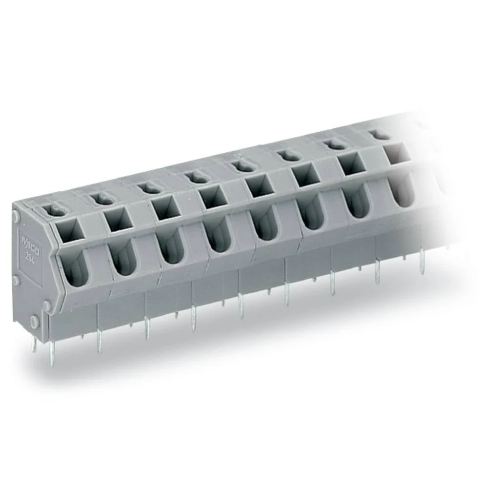 WAGO 254-558 opružna blok spojka 1.50 mm² Broj polova (broj) 8 siva 80 kom. slika