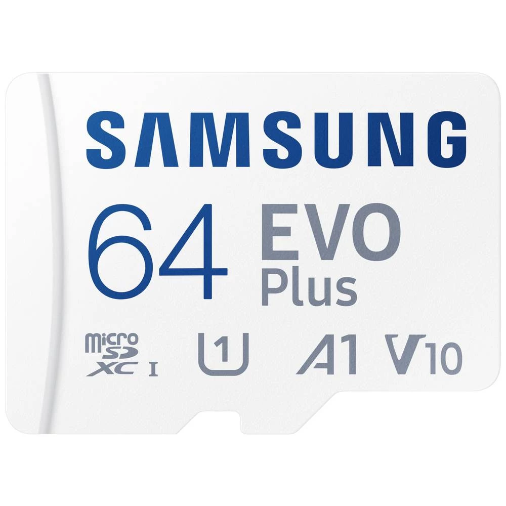 Samsung EVO Plus microsd kartica maloprodaja 64 GB UHS-I, v30 Video Speed Class, A2 Application Performance Class uklj. slika