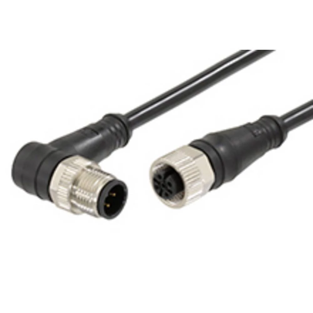 Molex 1200668900 Micro-Change (M12) Double-Ended Cordset with Knurled Hexnut, 8 Poles, Female (Straight) to Male (Straight slika