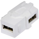 LINDY 60491 USB adapter [1x ženski konektor USB 2.0 tipa a - 1x ženski konektor USB 2.0 tipa a] bijela