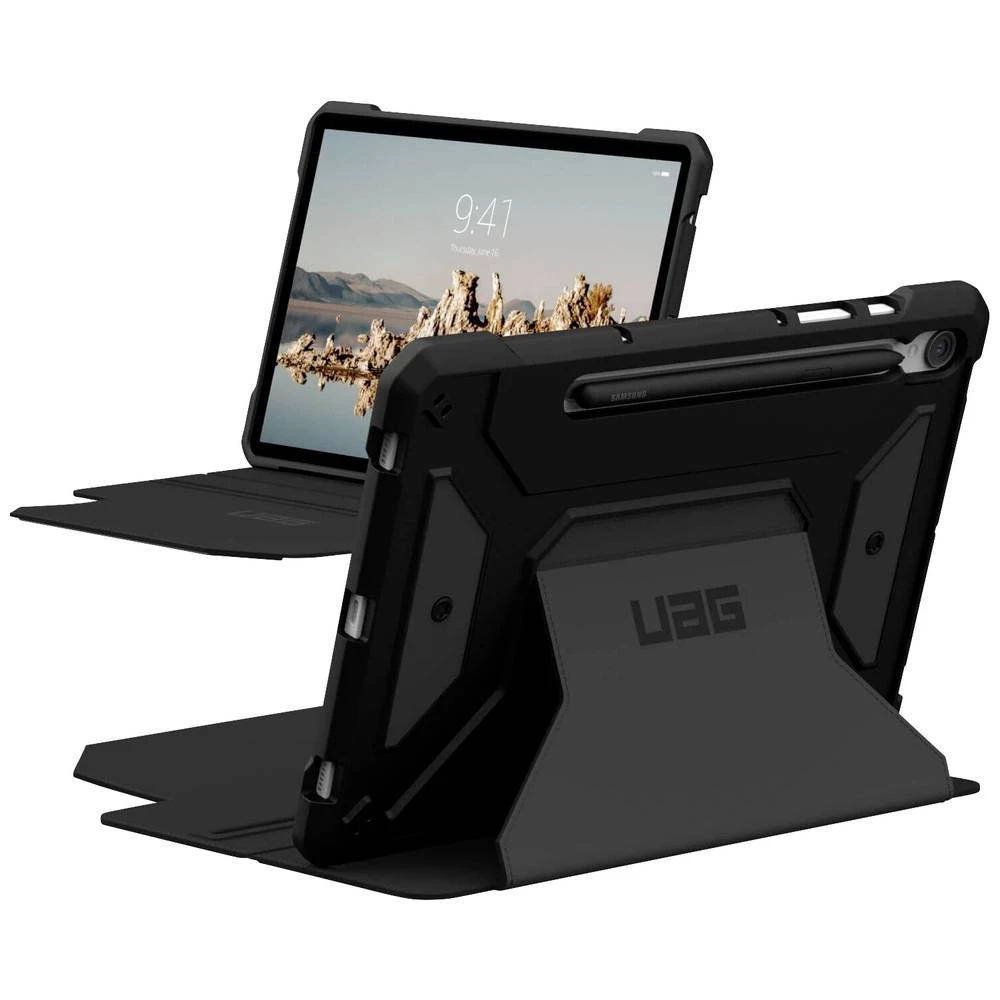 Urban Armor Gear Metropolis SE Case etui s poklopcem Samsung Galaxy Tab S9 crna tablet etui slika