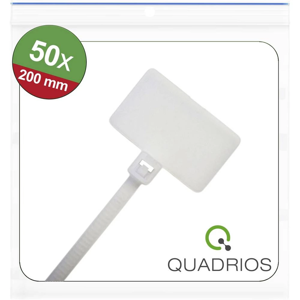 Quadrios 25CA581 25CA581 označavanje vodiča Površina za natpisivanje: 25 x 15 mm bijela 50 kom. slika