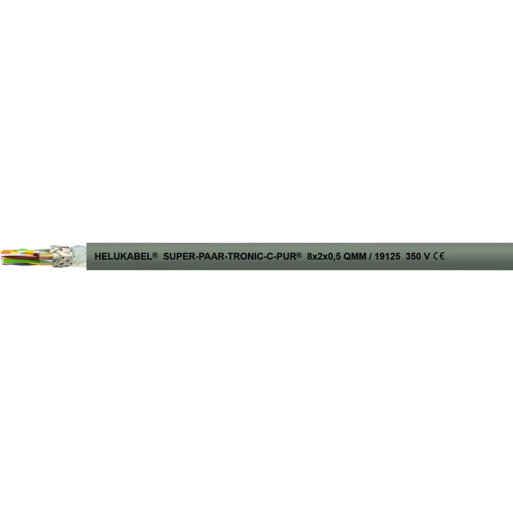 Helukabel 19108-1000 vod za vučni lanac S-PAAR-TRONIC-C-PUR 20 x 0.25 mm² siva 1000 m slika