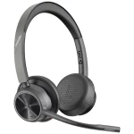 POLY Voyager 4320   On Ear Headset Bluetooth®, žičani stereo crna  slušalice s mikrofonom