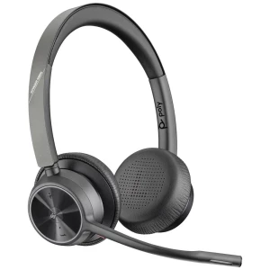 POLY Voyager 4320   On Ear Headset Bluetooth®, žičani stereo crna  slušalice s mikrofonom slika