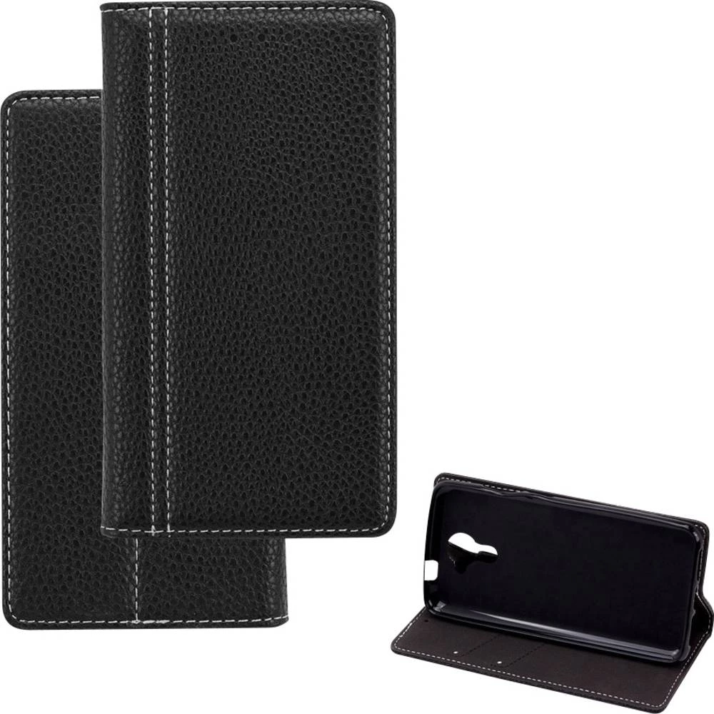 Perlecom Knjižica Pogodno za: Wiko U Feel Prime Crna slika