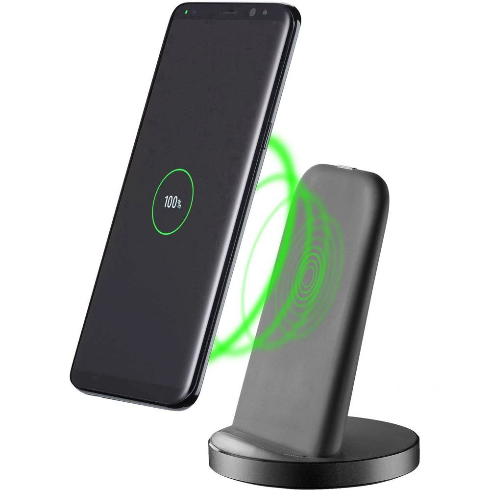 Cellularline indukcijski punjač Fast Charger Stand WIRELESSTANDTYCK Izlazi Qi standard Crna slika
