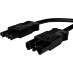 Adels-Contact 16476340 mrežni priključni kabel mrežni adapter - mrežni konektor Ukupan broj polova: 2 + PE crna 4.00 m 25 St.