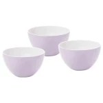 Qdesign 125 mm Zdjela za salatu 3-dijelni komplet melamin lavanda 190-048