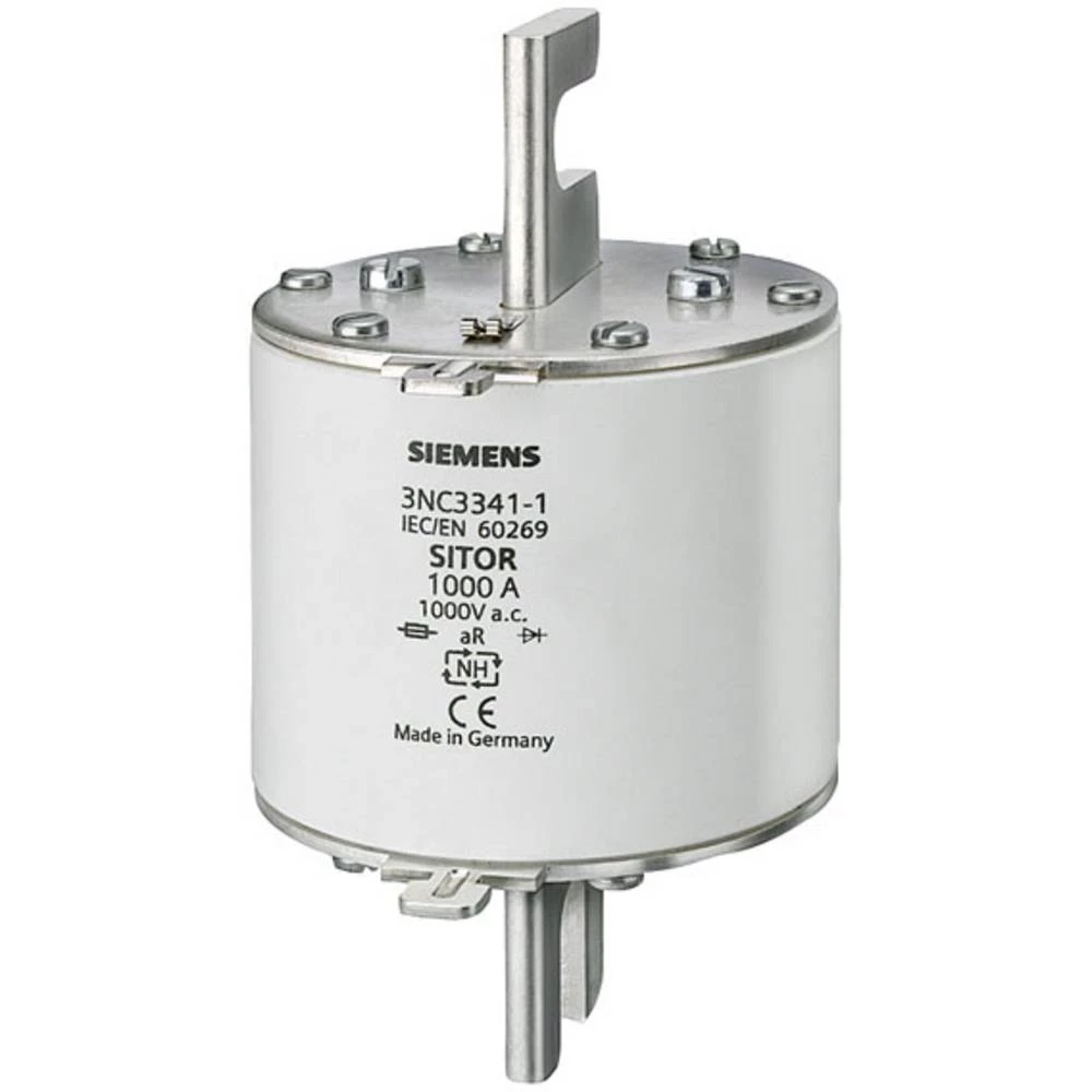 <br>  Siemens<br>  3NC33421U<br>  uložak osigurača  <br>  <br>  <br>  Veličina osigurača = 3<br>  <br>  1100 A<br>  <br>  800 V/AC, 440 V/DC<br>  3 St.<br> slika