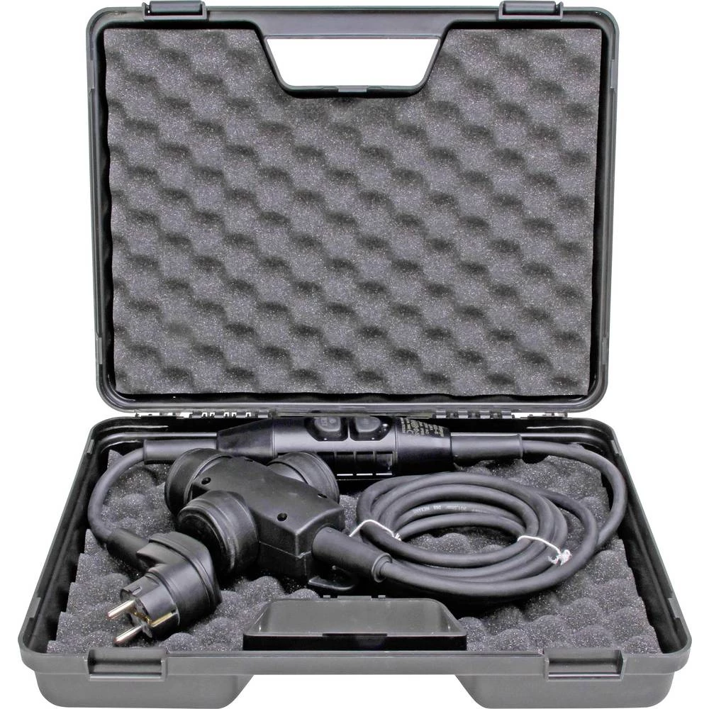 Kopp 141916019 produžni kabel za osobnu zaštitu PRCD-S 230 V crna IP44 slika