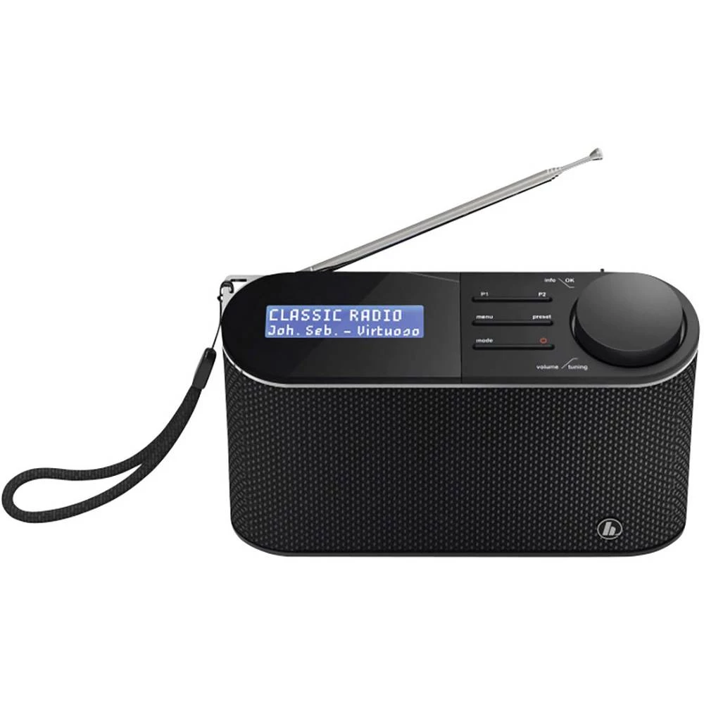 DAB+ (1012) Prijenosni radio Hama DR15 UKW Crna slika