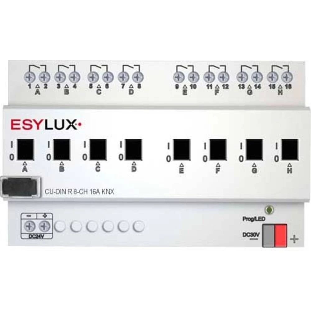 ESYLUX KNX EC10430299 Aktuator prebacivanja CU-DIN R 8CH 16A KNX slika