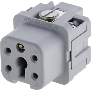 Amphenol C146 10B004 002 4-1 ženski umetak heavy|mate® c146 Ukupan broj polova 4 + PE 1 St. slika