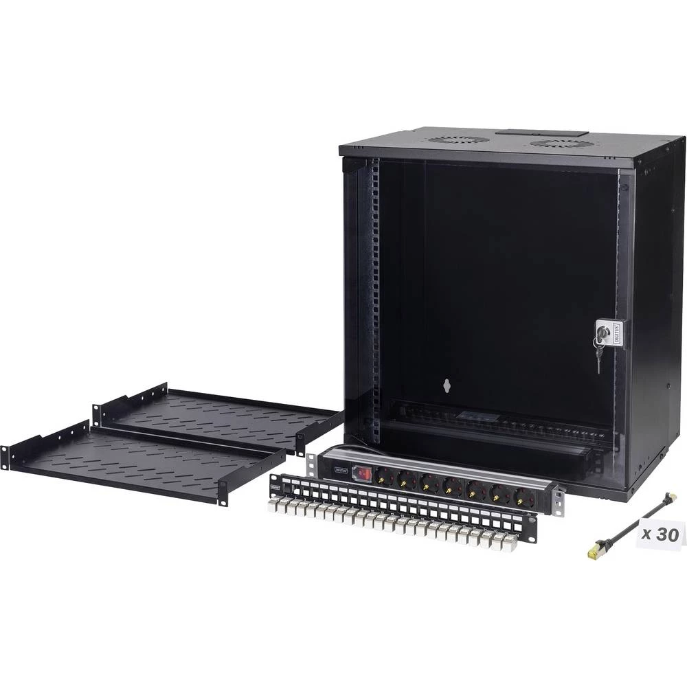 Digitus DN-49207-SET 19" mrežni ormar 12 U crna slika