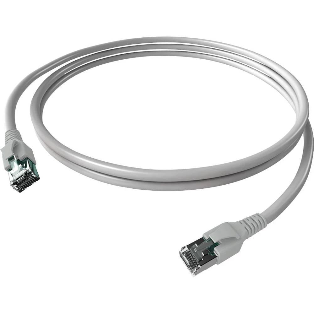 Easylan CP1KABABA0015 RJ45 mrežni kabel, Patch kabel CAT 6a S/FTP 1.50 m siva dvostruko zaštićen, bez halogena, vatrosta slika