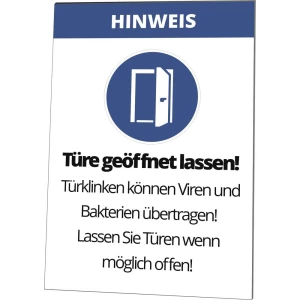 Cimco Cimco Werkzeuge 182816 prikaz upozorenja Ostavite vrata otvorena! 1 St. slika