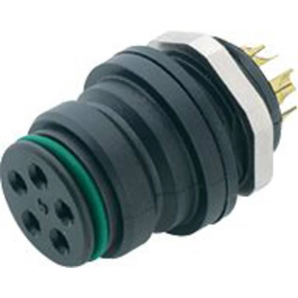 binder 99 9136 00 12-20 utičnica s prirubnicom žženski konektor, ravni Ukupan broj polova: 12 Serija (Okrugli utični kon slika