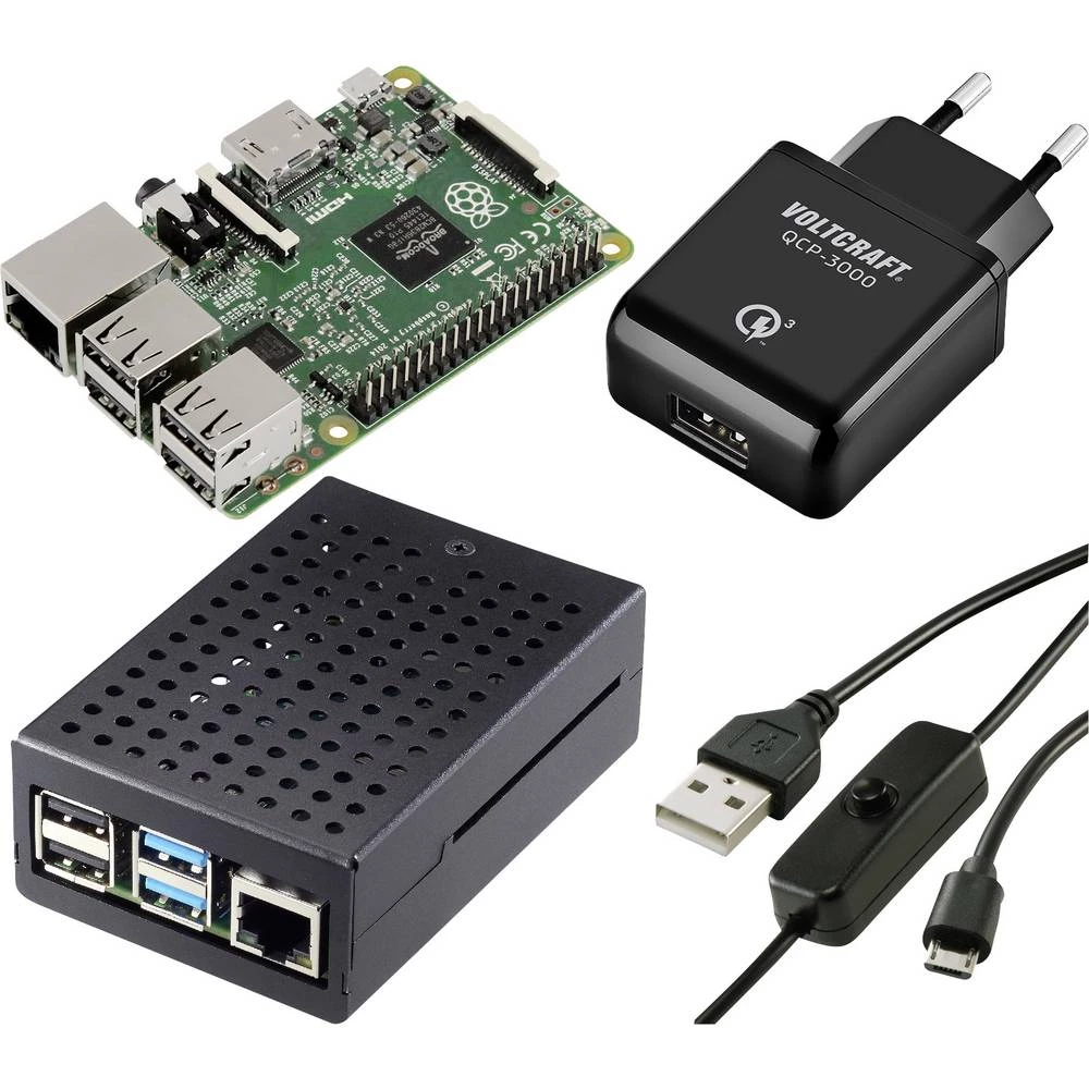 Renkforce Pure Set Raspberry Pi® 2 B 1 GB 4 x 0.9 GHz uklj. napajanje, uklj. kućište slika