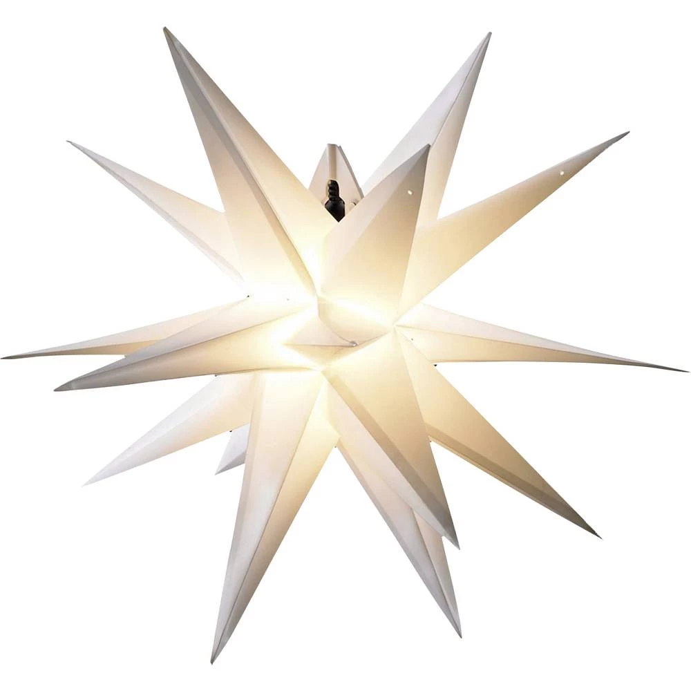 LED božićna zvijezda S timerom Toplo-bijela LED HGD CAS5162 Bijela slika