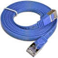 LAN (RJ45) Mreža Priključni kabel CAT 6 U/FTP 0.5 m Plava boja plosnati Slim Wirewin slika