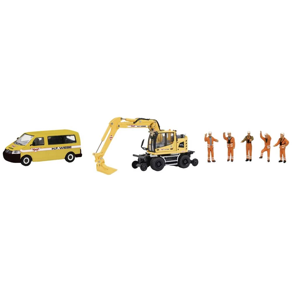 Schuco 452671400 h0 Liebherr, Volkswagen WIEBE set, MHI slika