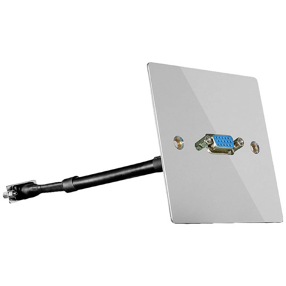 LINDY  priključni kabel VGA 15-polna utičnica, VGA 15-polna utičnica 0.2 m srebrna 60214  VGA kabel slika