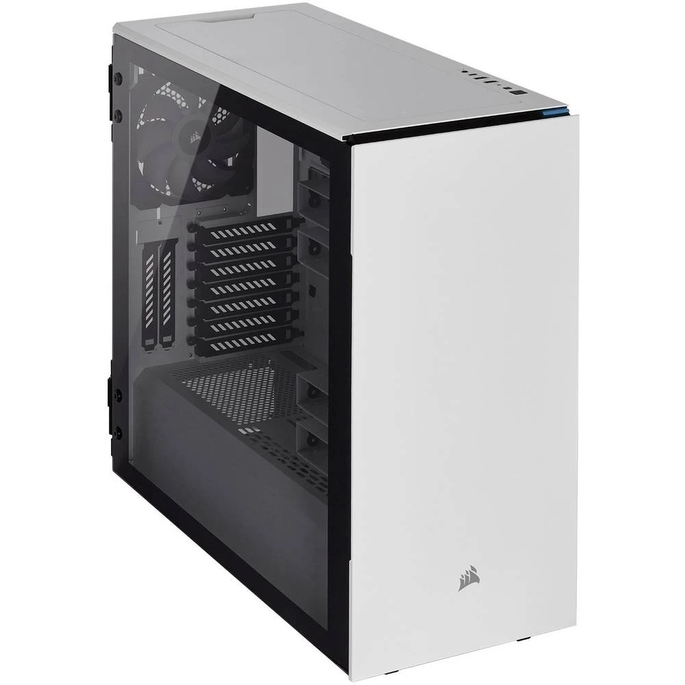 Midi-Tower Kućište za računala Corsair Carbide 678C Tempered Glass Bijela 3 predinstalirana ventilatora, Izolirano, Bočni prozor slika
