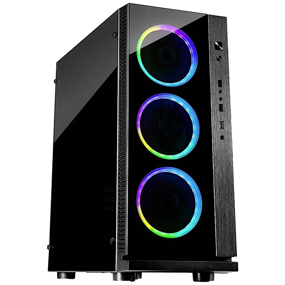 Inter-Tech W-III RGB tower kućište za računala crna slika