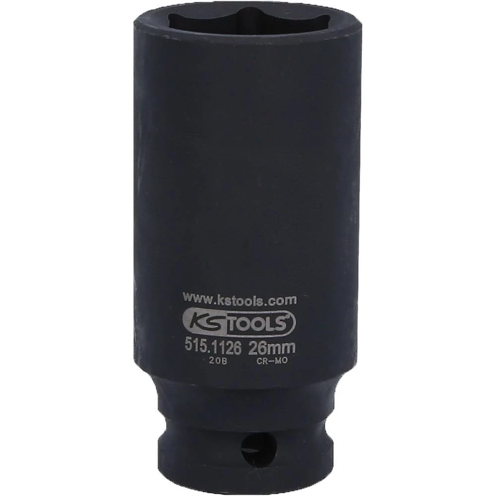 KS Tools 5151126 515.1126 nastavak za snažni nasadni ključ 26 mm slika