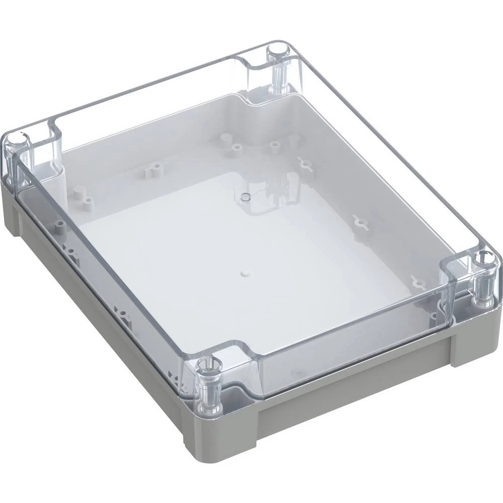 TRU COMPONENTS 6U07241906139 TC-13865196 industrijsko kućište 240 x 191.3 x 61.7 polikarbonat svijetlosiva, prozirna 1 S slika