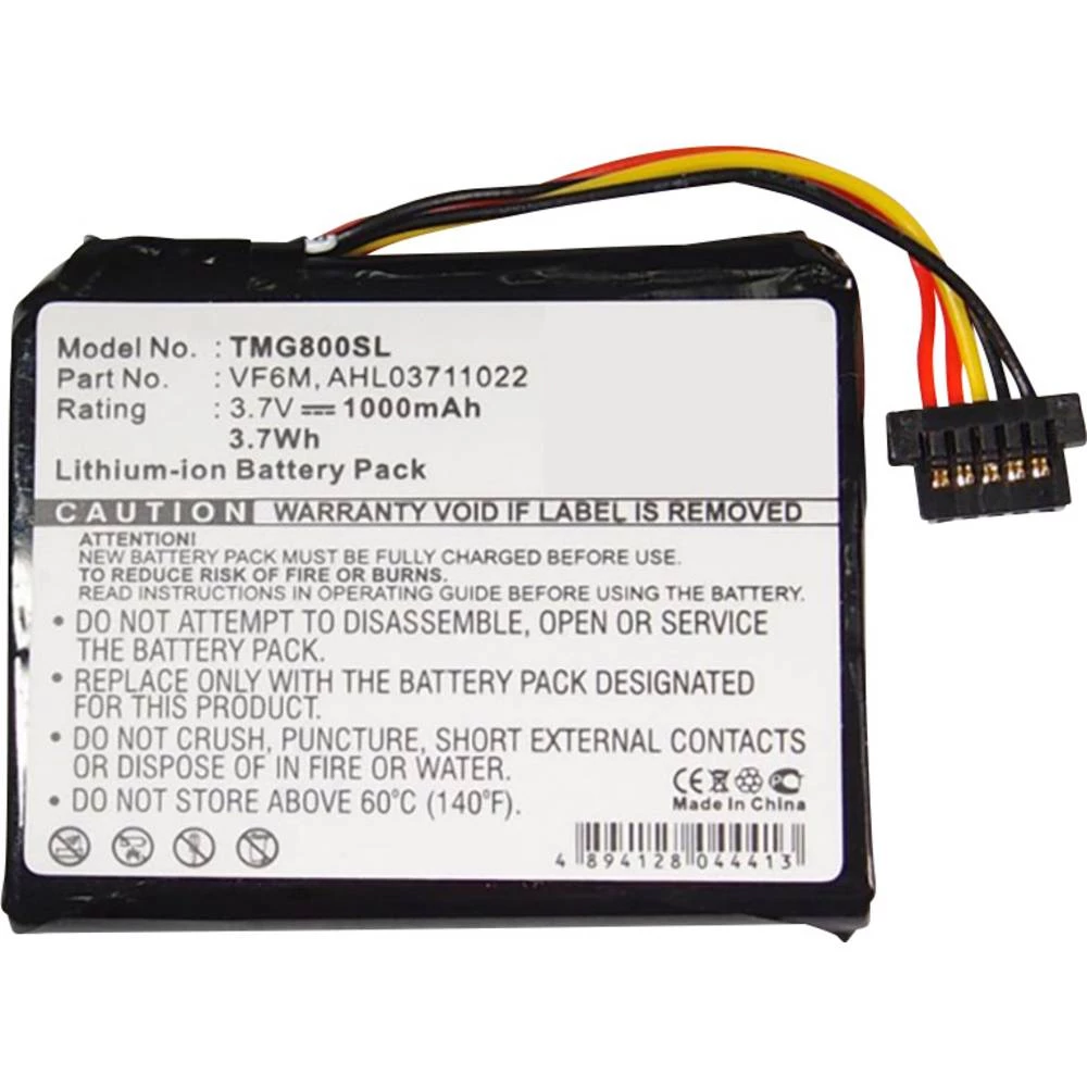 Navigacijski uređaj-akumulator Beltrona Zamjenjuje originalnu akumul. bateriju AHL03711022, VF6M 3.7 V 1000 mAh slika